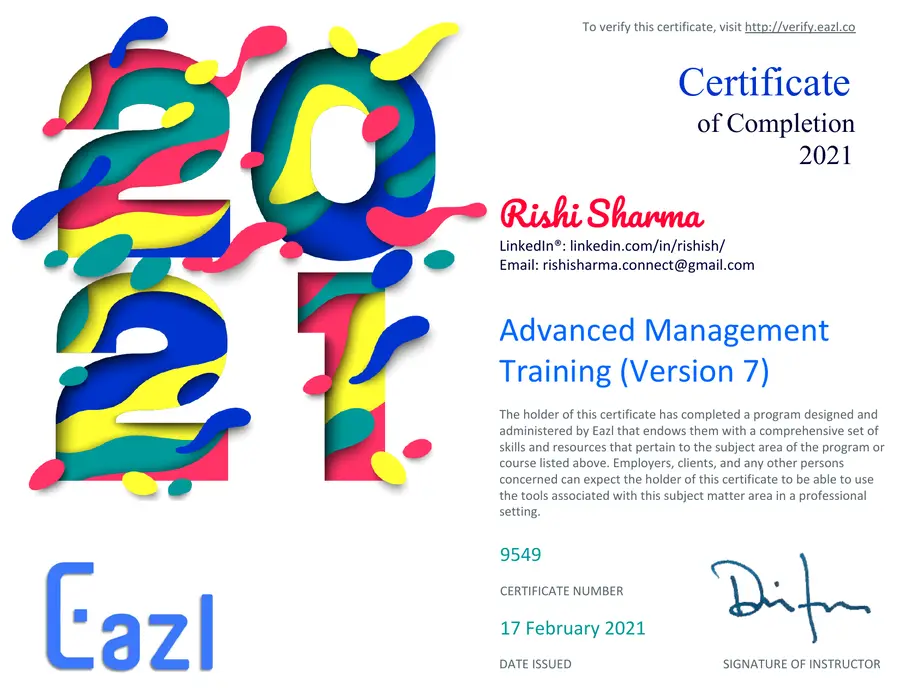 Advanced Management Training