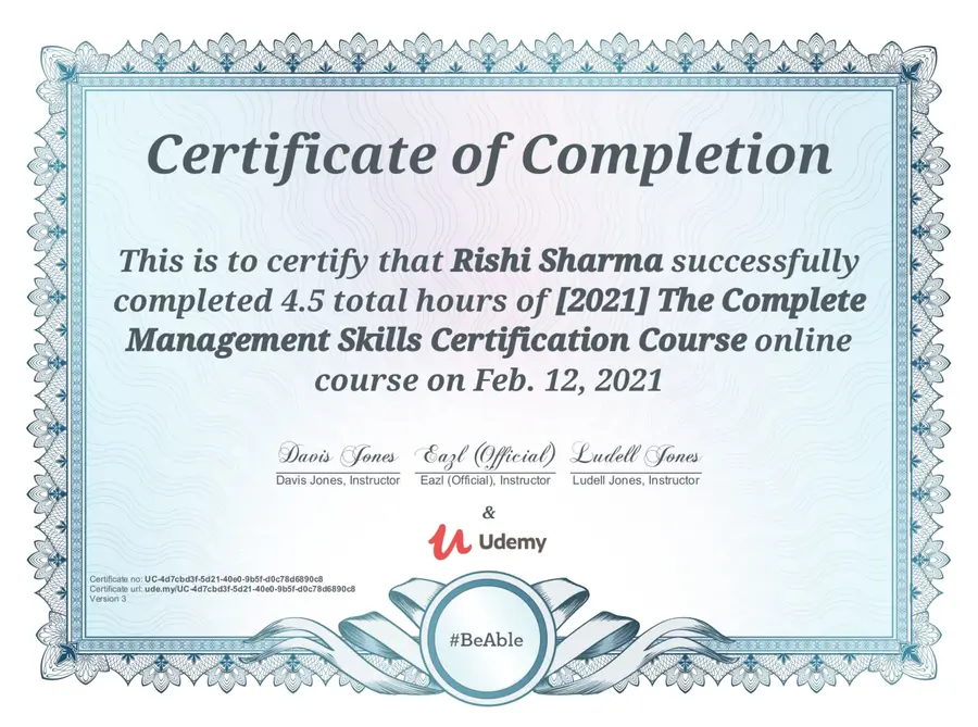 Complete Management Skills Certification