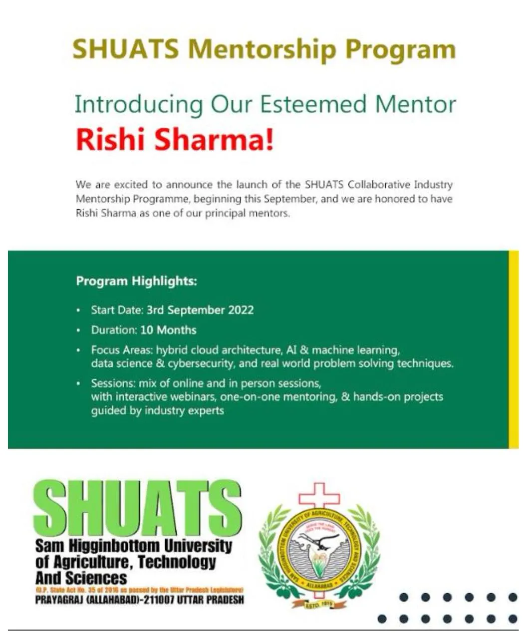 Esteemed Mentor — 10-Month Programme